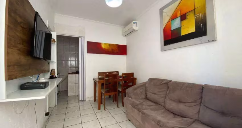 Apartamento para venda em praia grande, canto do forte, 1 dormitório, 1 banheiro, 1 vaga