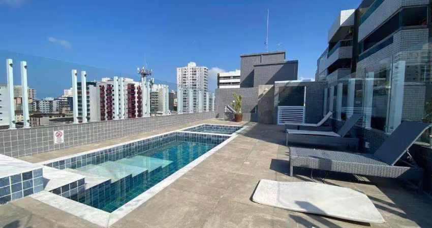 Apartamento para venda em praia grande, canto do forte, 1 dormitório, 1 banheiro, 1 vaga