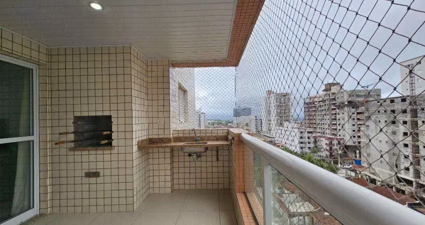 Apartamento para venda em praia grande, vila guilhermina, 3 dormitórios, 3 suítes, 4 banheiros, 2 vagas