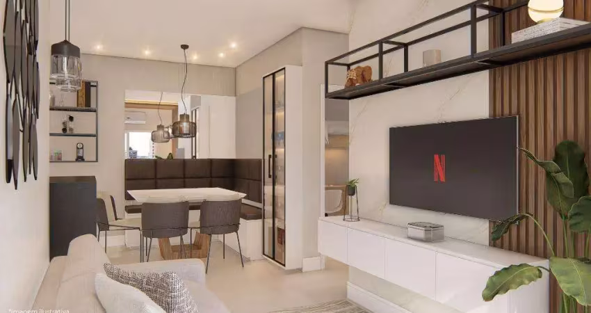 Apartamento garden para venda em praia grande, guilhermina, 2 dormitórios, 1 suíte, 2 banheiros, 1 vaga