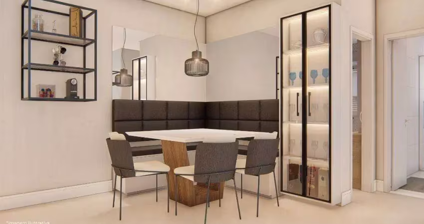 Apartamento para venda em praia grande, guilhermina, 2 dormitórios, 1 suíte, 2 banheiros, 1 vaga