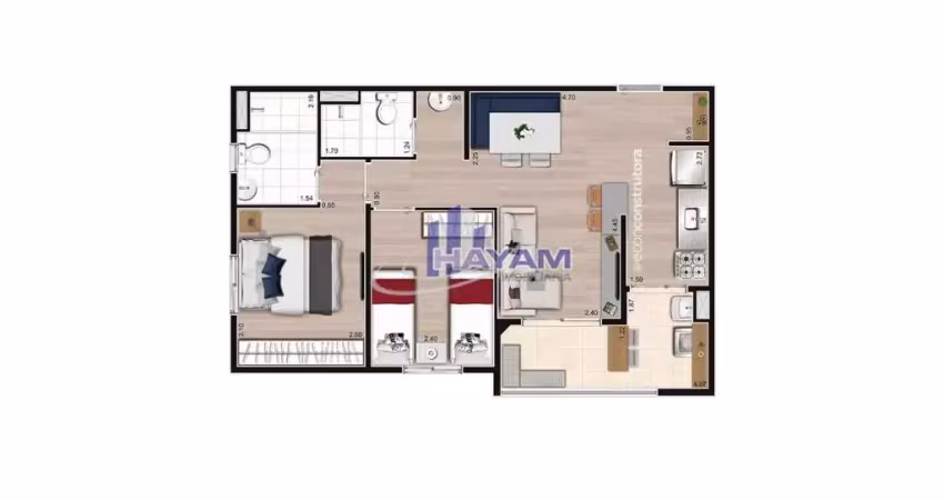 Apartamento para venda, 2 quarto(s),  vila das bandeiras, guarulhos - ap870