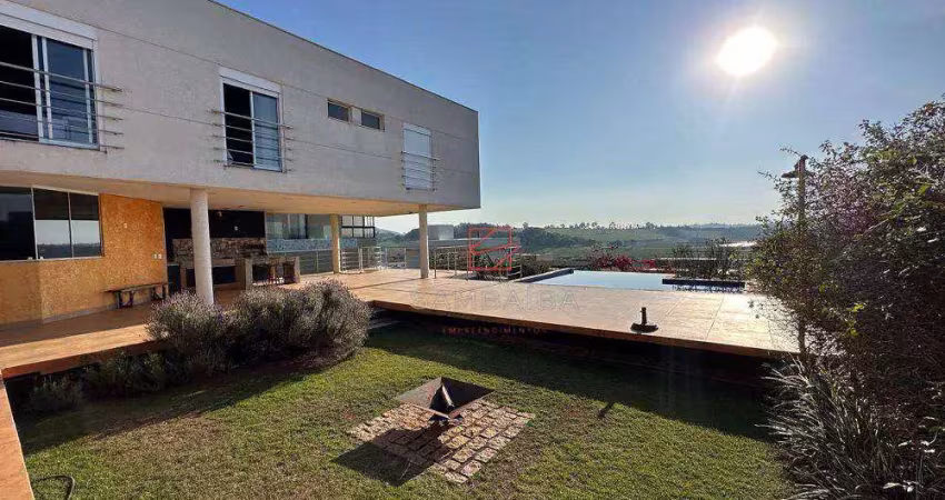 Casa com 4 dormitórios à venda, 483 m² por r$ 4.250.000,00 - condomínio aguas claras - piracaia/sp