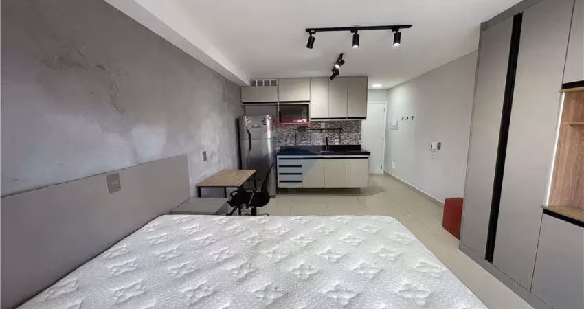 Studio mobiliado com 27mt² na saúde. 1 dormitório integrado a cozinha e varanda. apenas 4 minutos a pé do metrô praça da árvore