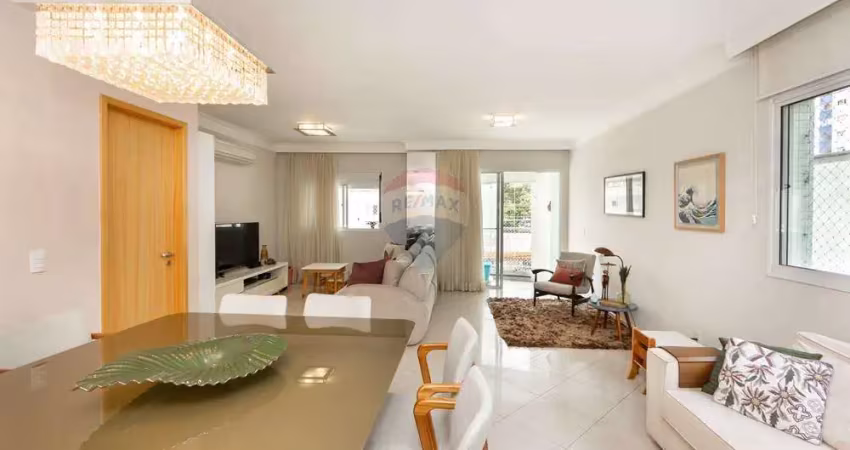 Apartamento 126m², 3 dormitorios, 1 suíte e 2 vagas na vila clementino