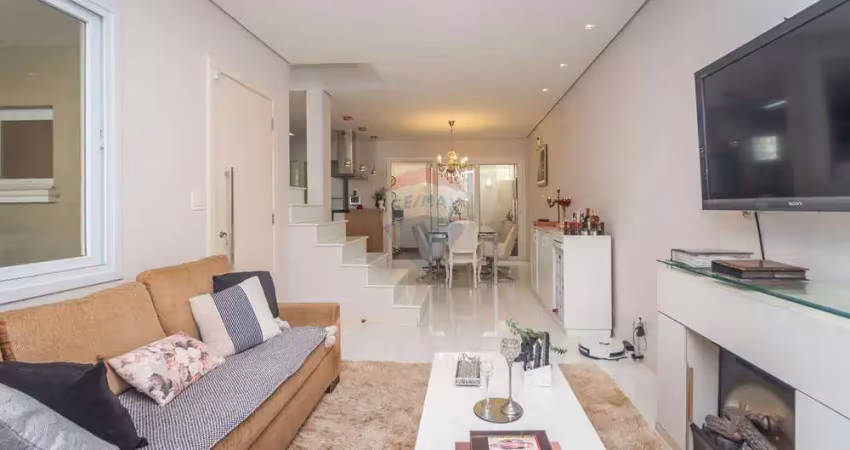Sobrado 180 m² com 3 suítes (2 com banheira+varanda), área gourmet c/ churrasqueira, 3 vagas – a 500 m do metrô praça da árvore