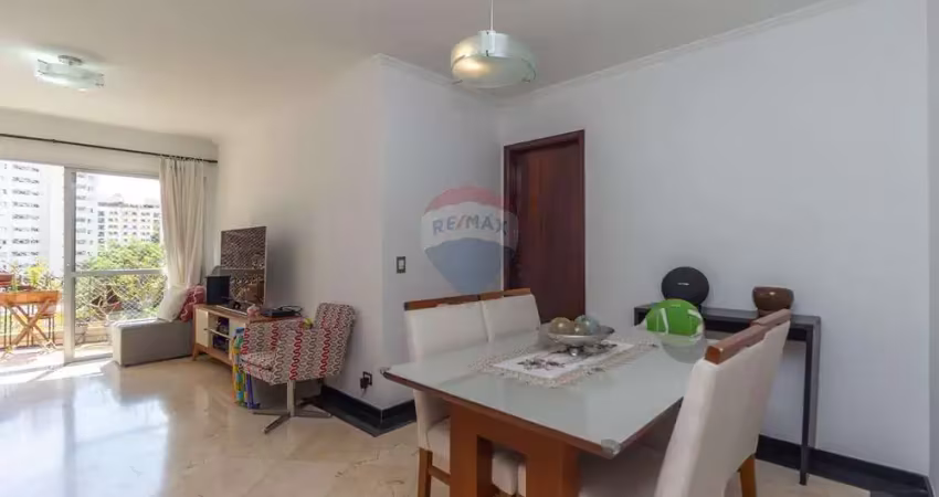 Espaçoso apartamento próximo ao parque ibirapuera com 98m2, 3 dormitórios e 2 vagas