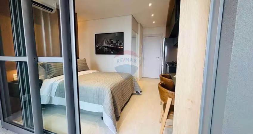 Studio para locação 29m² mobiliado sem vaga na chácara klabin