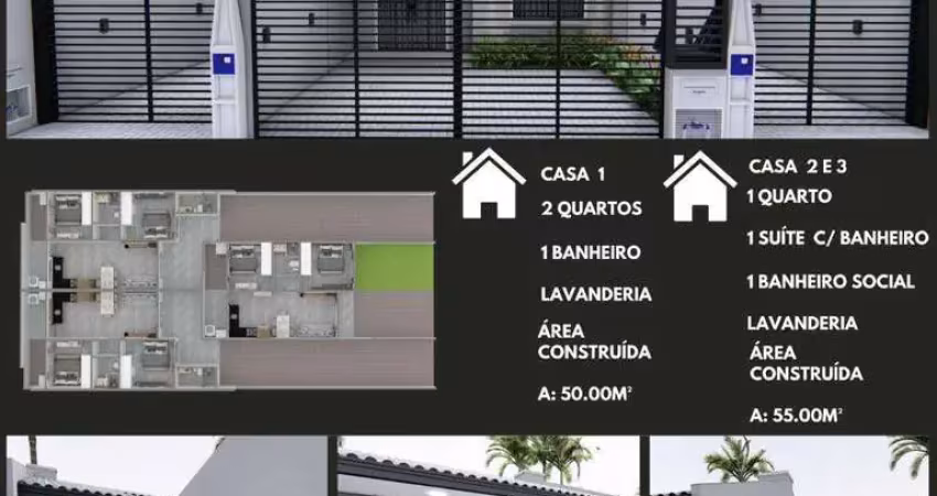 Casa geminada com 2 quartos e fácil acesso à br-101