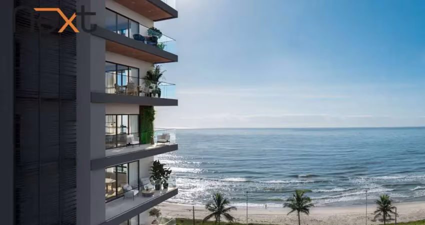 Frente mar. 125 m² privativos. padrão superior no litoral norte de sc.