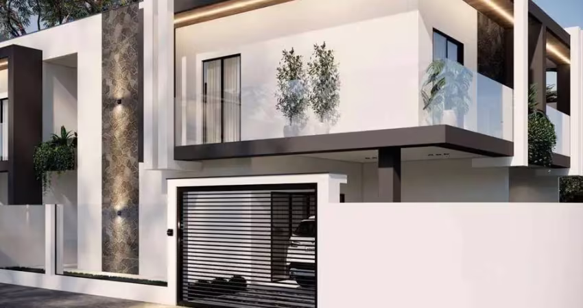 Sobrado exclusivo em piçarras: 3 suítes (1 com closet) e living integrado!