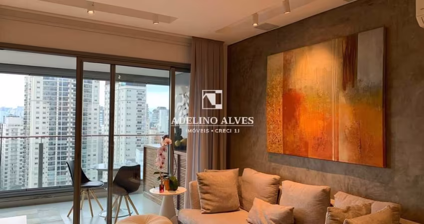 Vendo Vila Nova Conceição, prédio Semi novo com 74 mts, mobiliado, 2 vagas