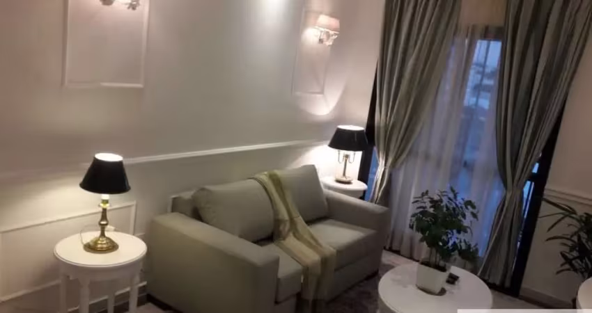 Alugo apto com 1 dormitório mobiliado, terraço, 35 mts