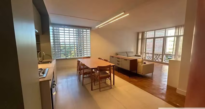 Alugo apartamento itaim bibi com 118 mts, 2 dormitórios, semi mobiliado, com varanda