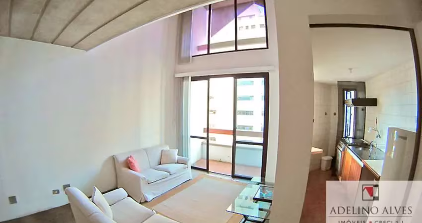 Apto duplex p/locação  em moema - 1 dorm - semi mobiliado - prox metrô