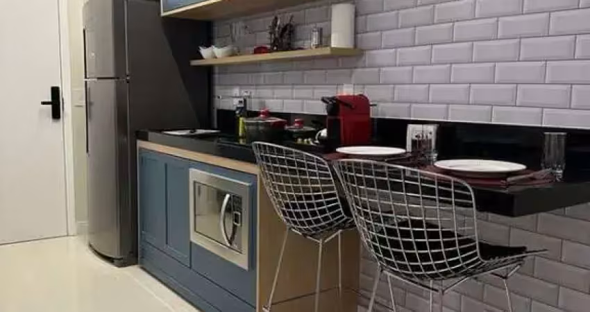 Alugo studio completo, decorado, ótima localização com 24 mts