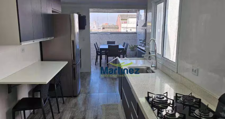 Cobertura com 2 dormitórios à venda, 110 m² por r$ 540.000 - vila metalúrgica - santo andré/sp