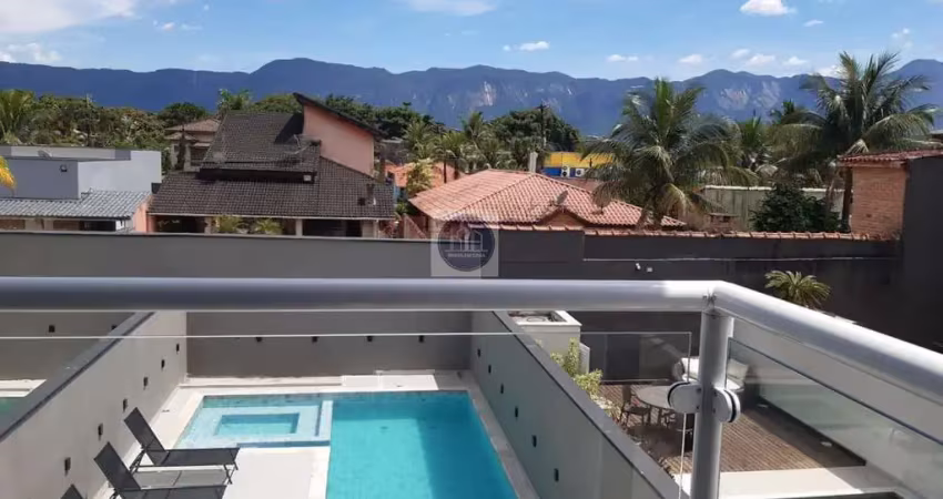 Sobrado em condomínio para venda em bertioga, morada da praia, 5 dormitórios, 5 suítes, 7 banheiros, 3 vagas