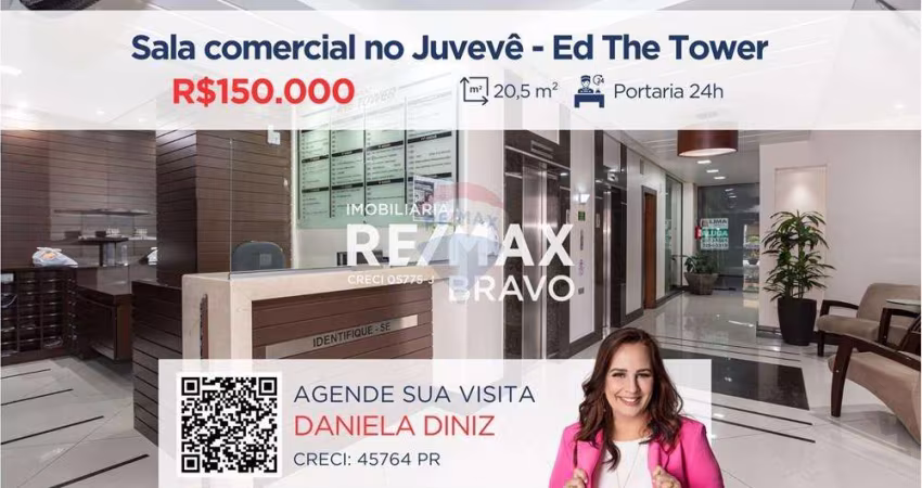 Conjunto comercial à venda, 21 m2, no bairro Juvevê, Curitiba/PR