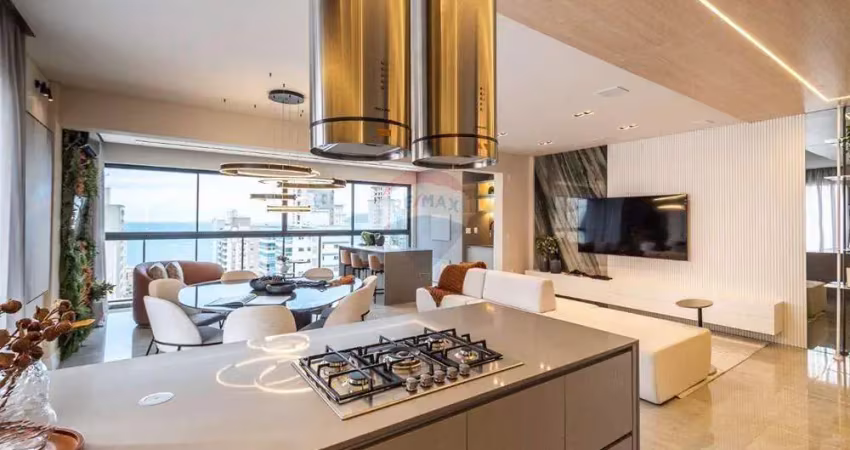 Apartamento quadra mar a venda no Shard Tower, 198m2, 04 suítes e 03 vagas de garagem em Meia Praia, Itapema- SC