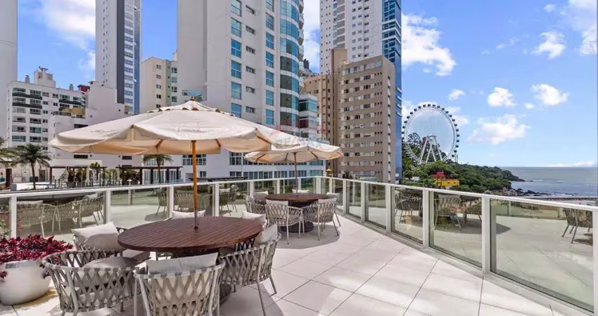 Apartamento em balneário camboriú na quadra mar da barra norte, edifício fg skyline tower, com 151m2, 4 suítes, 2 vagas de garagem