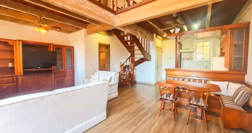 Apartamento duplex com garden mobiliado, com 1 dormitório e linda vista no moinhos de vento