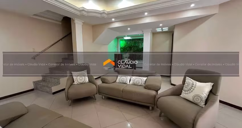 Casa triplex, totalmente mobiliada com 193m²,  5/4, stella maris, salvador - ba