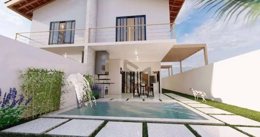 Casa com 4 dormitórios à venda, 155 m² por r$ 930.000 - foguete - cabo frio/rj