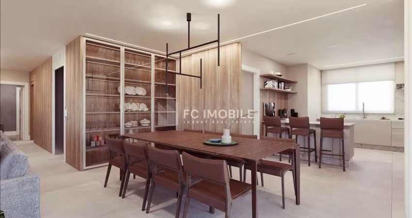 Apartamento com 3 suítes e 2 vagas de garagem, à venda no Água Verde em Curitiba/PR