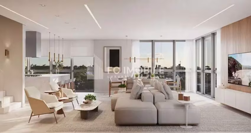 Cobertura Duplex com 189 m² privativos, à venda no bairro Hugo Lange - Curitiba/PR