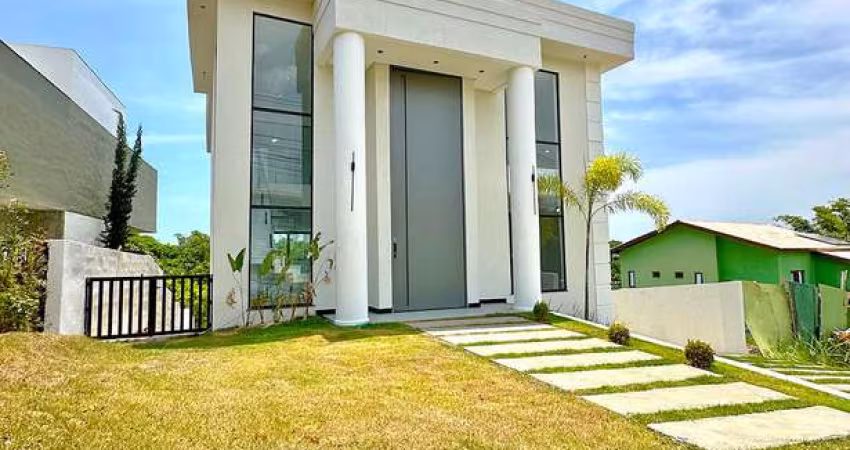 ALPHAVILLE LITORAL NORTE 2 - Casa para venda no Alphaville Litoral Norte 2. 4/4 com piscina e vista para reservaandre
