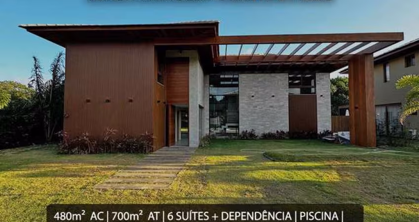 CONDOMINIO PRAIA BELA - PRAIA DO FORTE - Casa a venda no cond. Praia Bela em Praia do Forte. Sao 6 suítes com vista privativa para reserva.