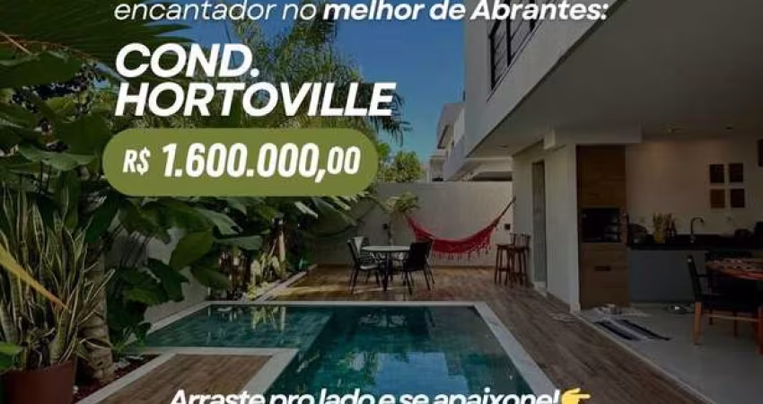 HORTO VILLE - Casa Alto Padrão com 4/4 e acabamento de primeiríssima qualidade. Condomínio HortoVille - Abrantes.