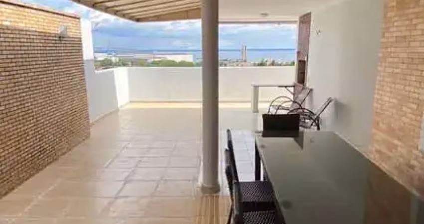 Cobertura 100% mobiliada –vista para o rio negro– residencial turim, ponta negra