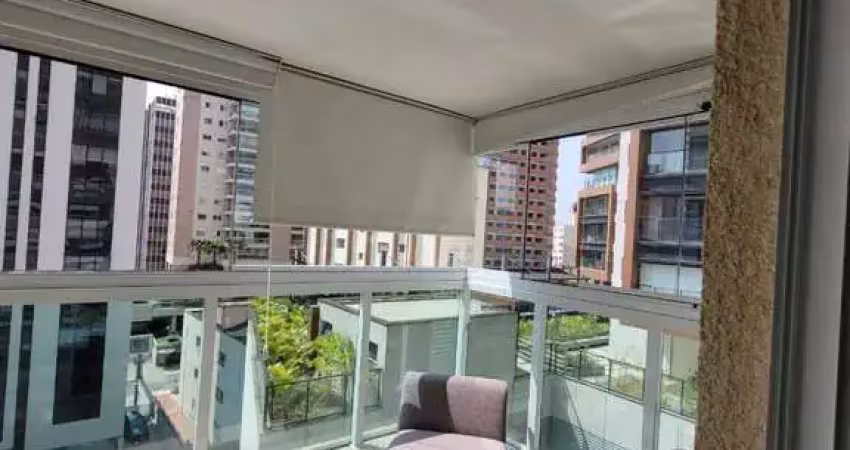 Studio para locação com varanda mobiliado, 35 m² - Itaim Bibi