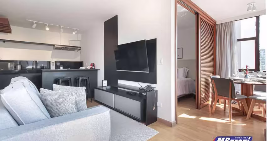 Apartamento p/ locação, jd. paulista ,1 q (1 suite ),1 vaga , mobiliado.