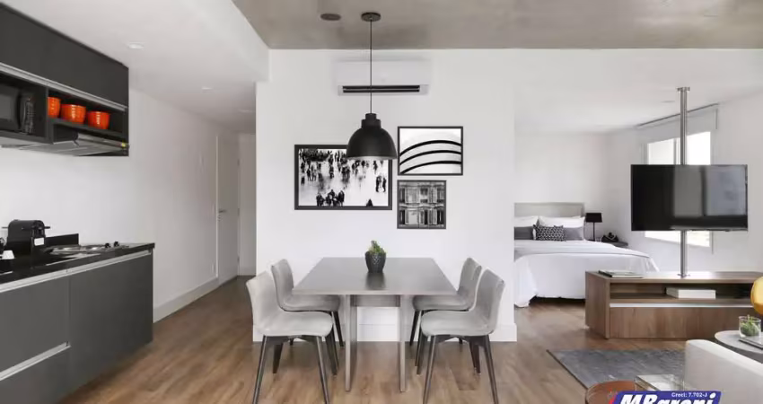 Studio mobiliado para locação com 01 vaga e 63 m² - Cidade Monções