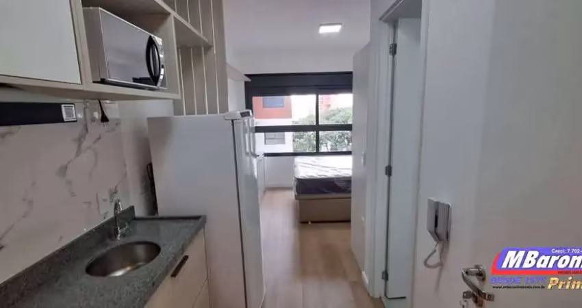 STUDIO ,ALUGA, MIRANDOPOLIS ,1 DORM INTEGRADO C/ SALA E COZINHA ,MOBILIADO.
