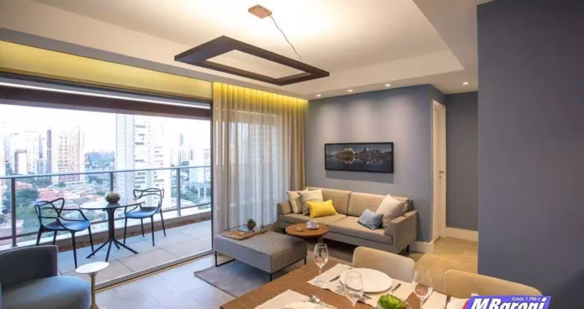 Apartamento mobiliado para locação no brooklin 81m²