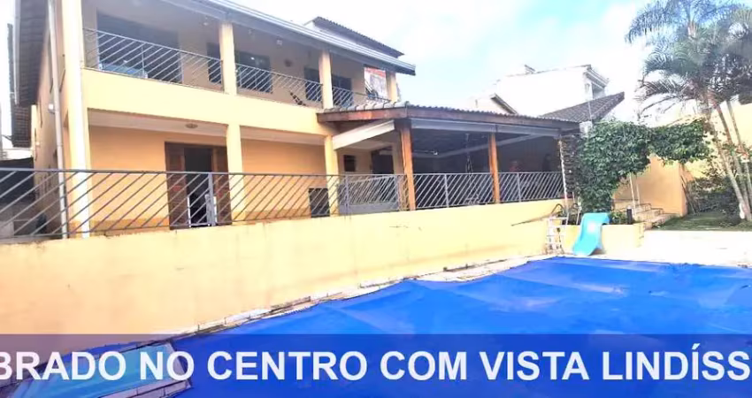 Exuberante vista e excelente localização - casa com 3 dormitórios à venda, 260m² por r$ 1.200.000 - centro - atibaia/sp