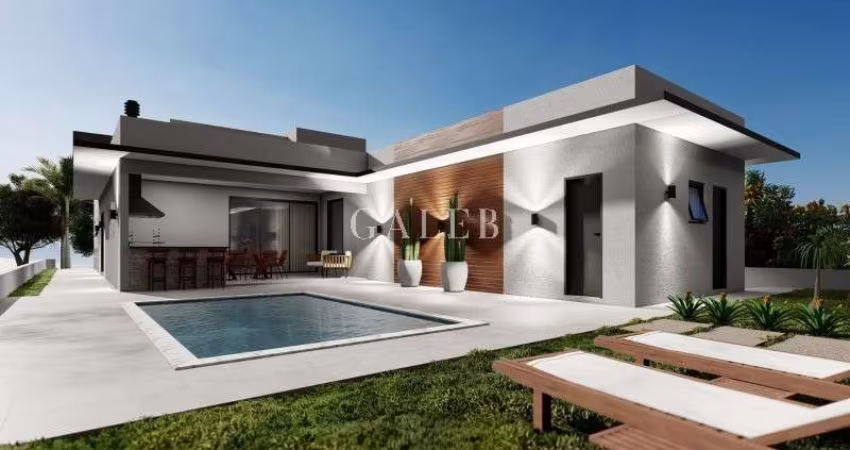 Casa térrea com 4 suítes à venda em condomínio de alto padrão