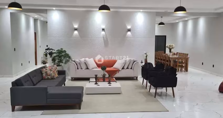 Espetacular casa a venda no bairro morada da colina com 5 suítes e 1 suíte master, banheira de hidr