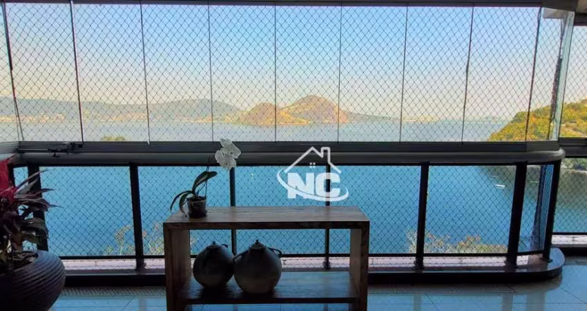 Apartamento com 4 quartos à venda, 290 m² por r$ 2.800.000 - boa viagem - niterói/rj