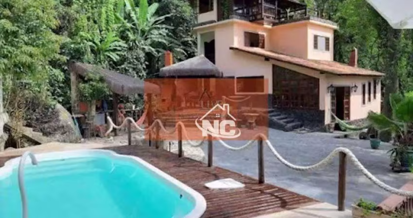 Casa com 4 quartos à venda, 450 m² por r$ 1.100.000 - recanto de itaipuaçu - maricá/rj