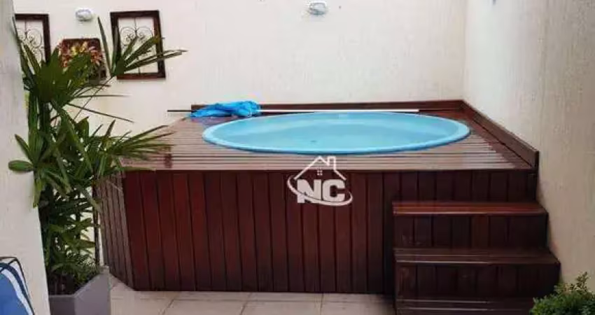 Cobertura com 2 dormitórios à venda, 130 m² por r$ 720.000,00 - maria paula - niterói/rj