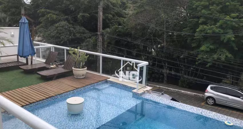 Casa condomínio santa monica com 3 quartos à venda, 189 m² por r$ 830.000 - várzea das moças - são gonçalo/rj