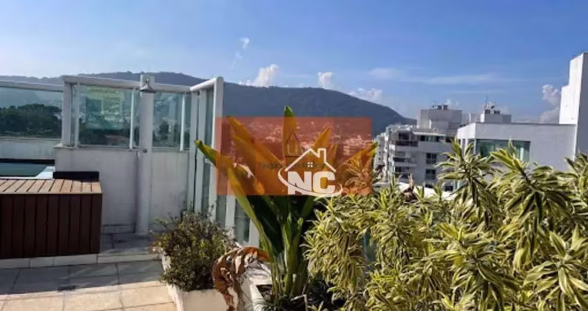 Cobertura com 3 dormitórios à venda, 180 m² por r$ 1.800.000,00 - são francisco - niterói/rj