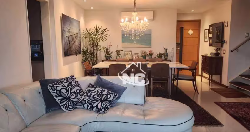Novos começos vende - cobertura com 4 suítes à venda, 245 m² por r$ 2.250.000 - boa viagem - niterói/rj