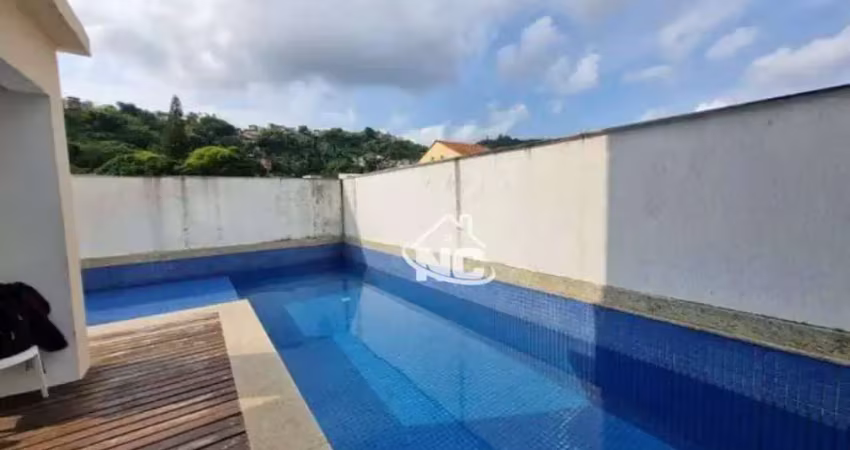 Apartamento com 3 quartos à venda, 90 m² por r$ 560.000 - santa rosa - niterói/rj