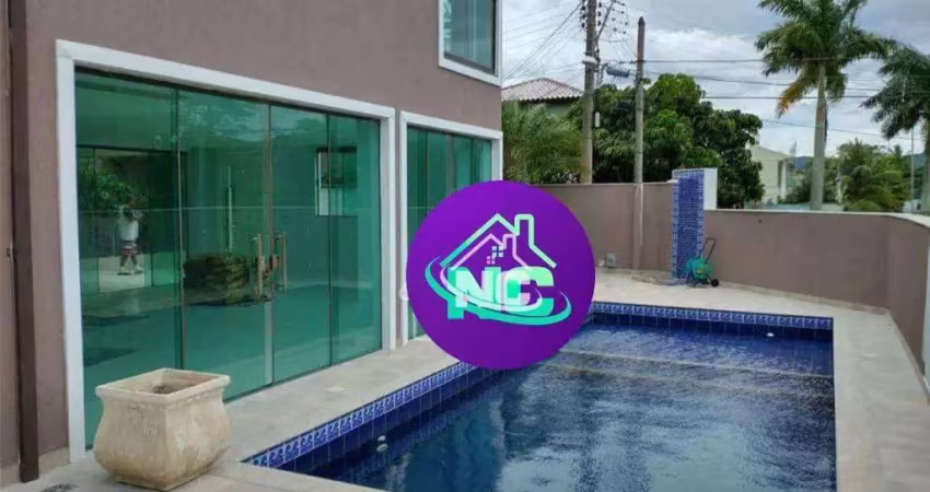 Novos começos vende - magnifica casa com 4 quartos à venda - aceita permuta!, 353 m² por r$ 2.850.000 - camboinhas - niterói/rj